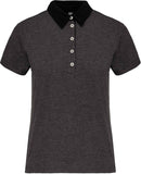Polo personnalisé bicolore - K261 polo femme Kariban gris/noir S 