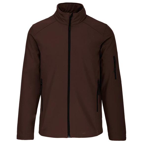 Veste softshell Homme - K401 Veste homme : minimum 5 pièces Kariban Chocolat S 