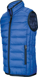 Doudoune légère personnalisée sans manches K-6113 doudoune homme Kariban bleu S 