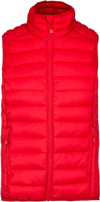 Doudoune légère personnalisée sans manches K-6113 doudoune homme Kariban rouge S 