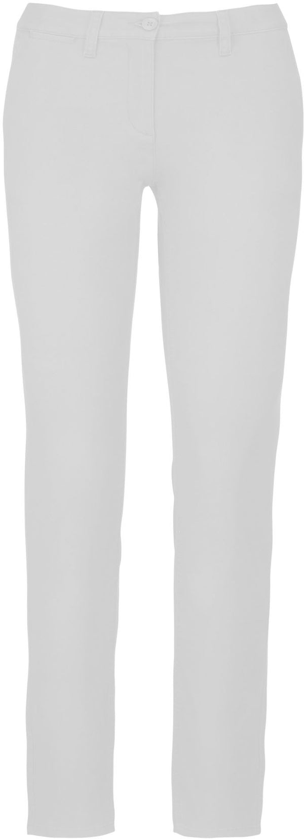 Pantalon chino d'équipe - K741 pantalon femme Kariban blanc 34 