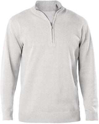 Pull personnalisé 1/4 zip - K970 pull 1/4 zips Kariban melange gris S 