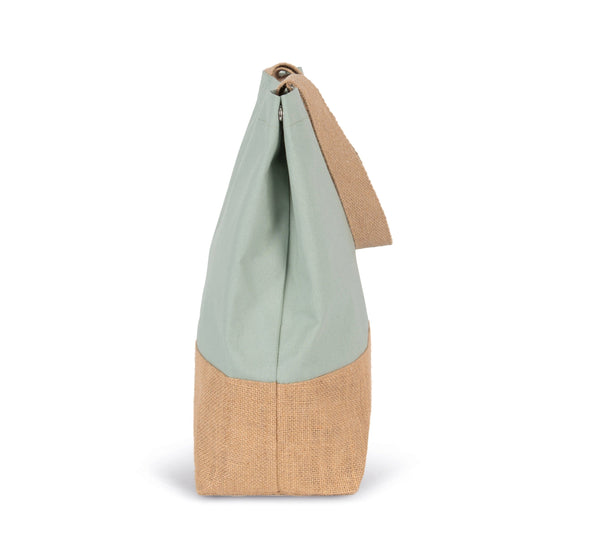 Sac shopping en toiles de coton et de jute-KI0235 Kimood 