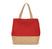 Sac shopping en toiles de coton et de jute-KI0235 Kimood Rouge 
