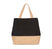 Sac shopping en toiles de coton et de jute-KI0235 Kimood Noir 