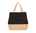 Sac shopping en toiles de coton et de jute-KI0235 Kimood Noir 