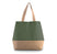 Sac shopping en toiles de coton et de jute-KI0235 Kimood Dusty Light Green 