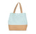 Sac shopping en toiles de coton et de jute-KI0235 Kimood Ice Mint 