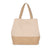 Sac shopping en toiles de coton et de jute-KI0235 Kimood Sable 