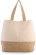 Sac shopping en toiles de coton et de jute-KI0235 Kimood Naturel 