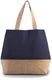 Sac shopping en toiles de coton et de jute-KI0235 Kimood Navy 