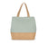Sac shopping en toiles de coton et de jute-KI0235 Kimood Sauge 