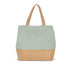 Sac shopping en toiles de coton et de jute-KI0235 Kimood Sauge 