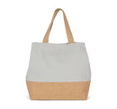 Sac shopping en toiles de coton et de jute-KI0235 Kimood Gris 