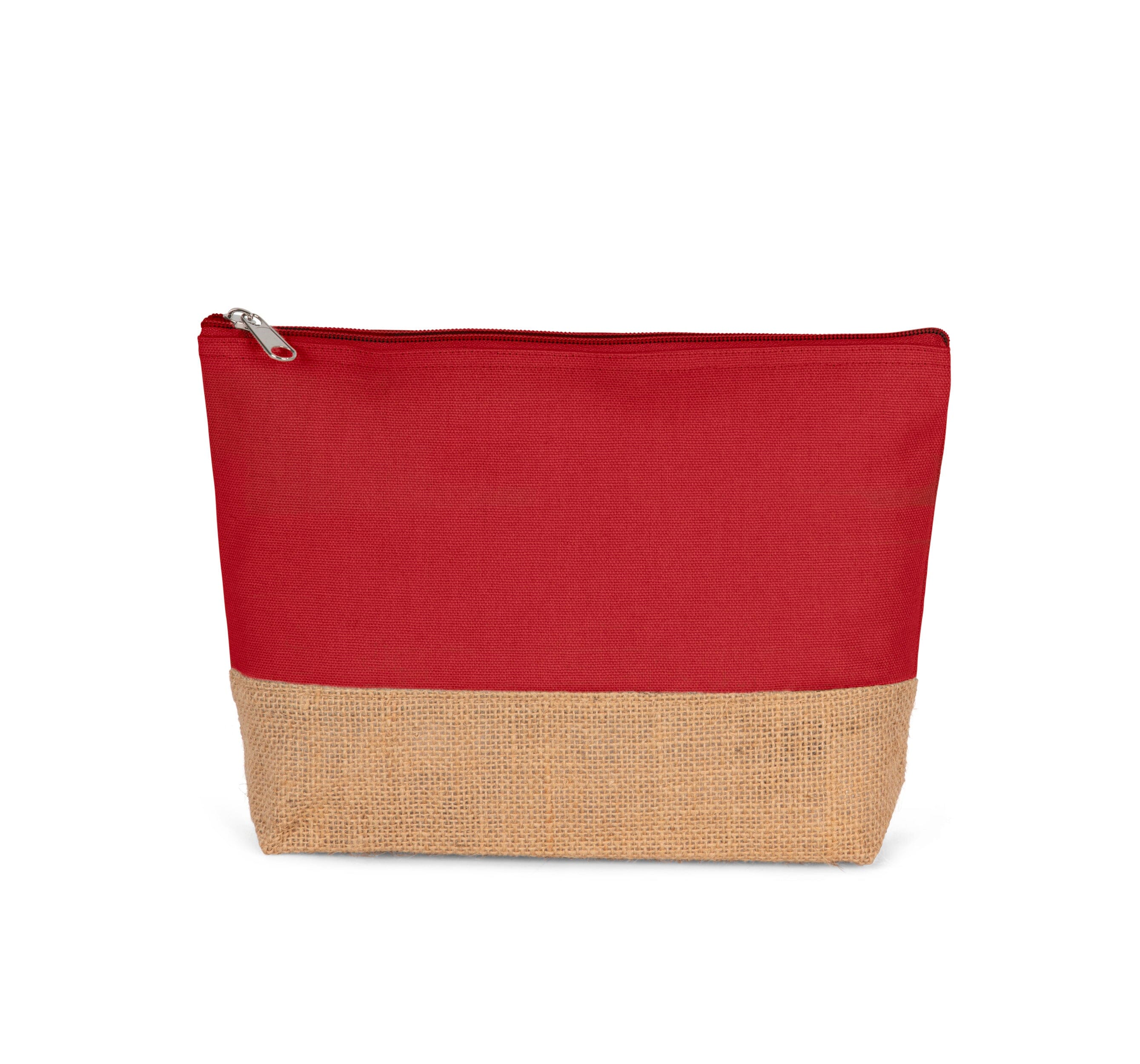 Pochette en toiles de coton et de jute-KI0276 Kimood Rouge 