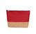 Pochette en toiles de coton et de jute-KI0276 Kimood Rouge 