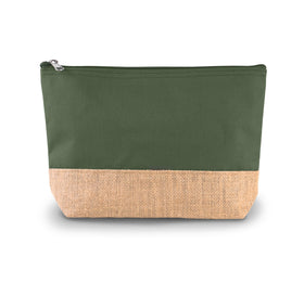 Pochette en toiles de coton et de jute-KI0276 Kimood Dusty Light Green 