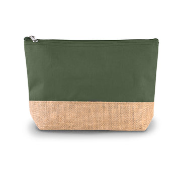Pochette en toiles de coton et de jute-KI0276 Kimood Dusty Light Green 