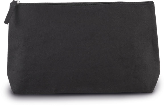 Trousse de toilette en coton - KI0727 trousse de toilette personnalisé kimood Noir 