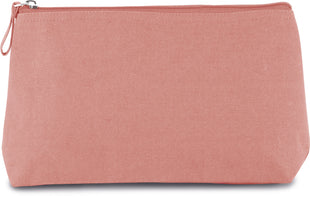Trousse de toilette en coton - KI0727 trousse de toilette personnalisé kimood Rose poudré 