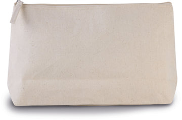 Trousse de toilette en coton - KI0727 trousse de toilette personnalisé kimood Naturel 