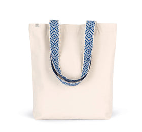 Sac shopping recyclé-KINS117 Kimood Ecume/Bleu Ethnique 