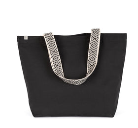 Grand sac shopping recyclé-KINS118 kimood Noir/Ethnic Noir 