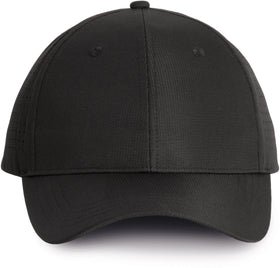 Casquette à panneaux perforée 6 panneaux - KP118 Casquette adulte : minimum 5 pièces K-up Noir 