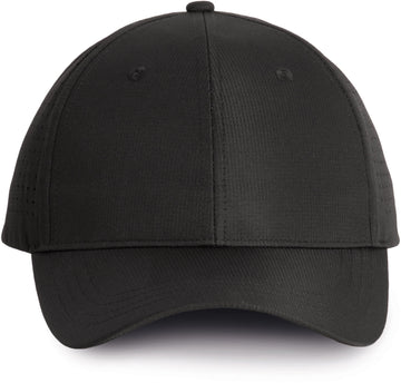 Casquette à panneaux perforée 6 panneaux - KP118 Casquette adulte : minimum 5 pièces K-up Noir 