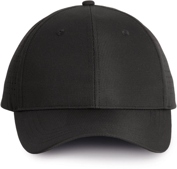 Casquette à panneaux perforée 6 panneaux - KP118 Casquette adulte : minimum 5 pièces K-up Noir 