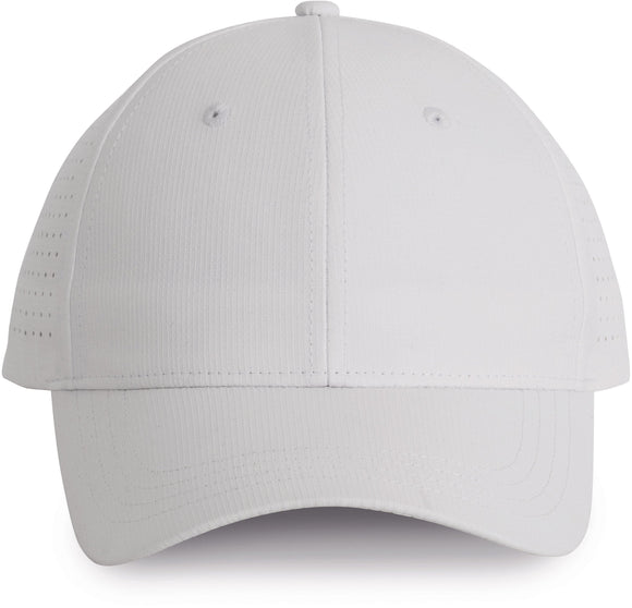 Casquette à panneaux perforée 6 panneaux - KP118 Casquette adulte : minimum 5 pièces K-up Blanc 