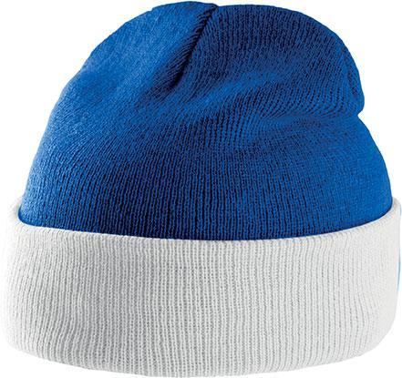 Bonnet personnalisé bicolore interclub- KP514 bonnet K-up blanc/bleu 