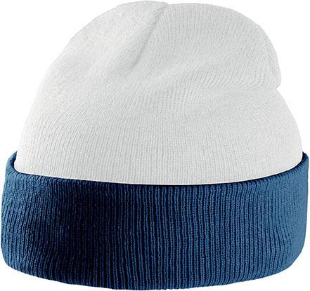 Bonnet personnalisé bicolore interclub- KP514 bonnet K-up marine/blanc 
