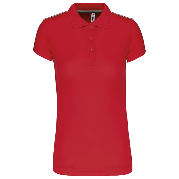 Polo personnalisé technique team golf- PA481 polo femme: minimum 5 pièces Pro act rouge XS 