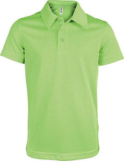 Polo personnalisé technique école de golf - PA484 polo junior Pro act vert 12-14 ans 
