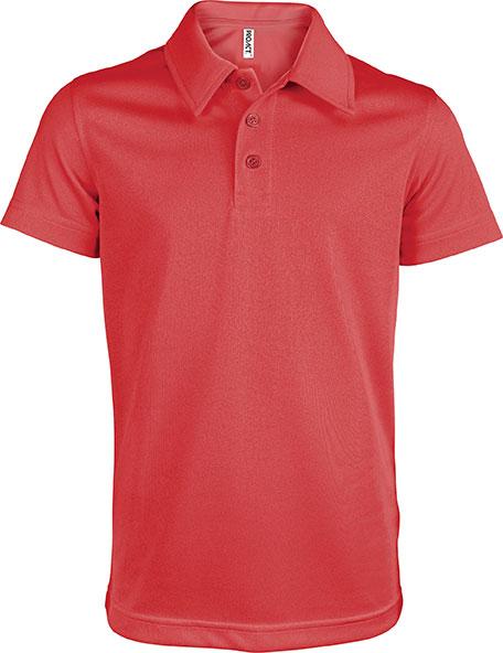 Polo personnalisé technique école de golf - PA484 polo junior Pro act rouge 12-14 ans 