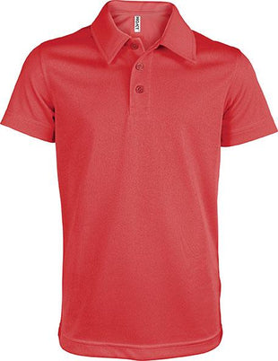 Polo personnalisé technique école de golf - PA484 polo junior Pro act rouge 12-14 ans 