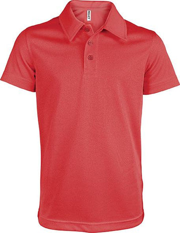 Polo personnalisé technique école de golf - PA484 polo junior Pro act rouge 12-14 ans 