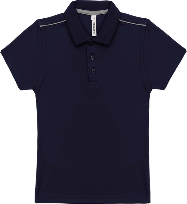 Polo personnalisé manches courtes junior - PA488 polo junior Pro act marine 4-6 ans 