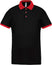 Polo personnalisé technique performance golf -PA489 polo homme Pro act noir/rouge S 
