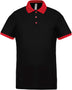 Polo personnalisé technique performance golf -PA489 polo homme Pro act noir/rouge S 