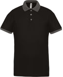 Polo personnalisé technique performance golf -PA489 polo homme Pro act noir/gris S 