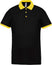 Polo personnalisé technique performance golf -PA489 polo homme Pro act noir/jaune S 
