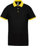 Polo personnalisé technique performance golf -PA489 polo homme Pro act noir/jaune S 