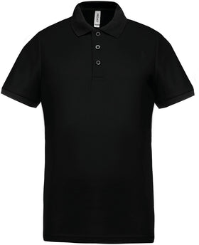 Polo personnalisé technique performance golf -PA489 polo homme Pro act noir S 