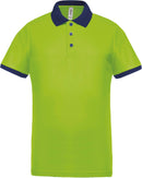 Polo personnalisé technique performance golf -PA489 polo homme Pro act anis/marine S 