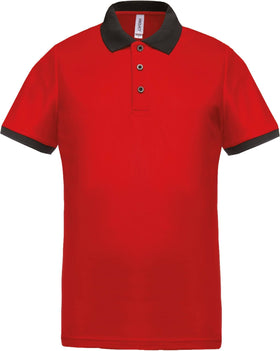 Polo personnalisé technique performance golf -PA489 polo homme Pro act rouge/noir S 