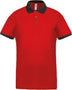 Polo personnalisé technique performance golf -PA489 polo homme Pro act rouge/noir S 