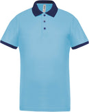 Polo personnalisé technique performance golf -PA489 polo homme Pro act ciel/marine S 