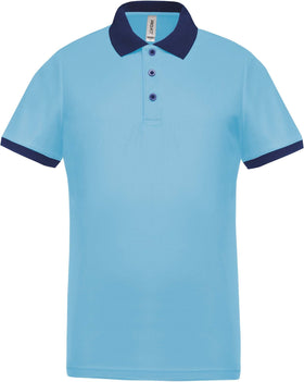 Polo personnalisé technique performance golf -PA489 polo homme Pro act ciel/marine S 